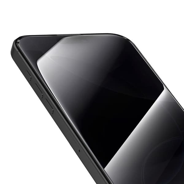 Härdat glas för iPhone 16 Pro Max Stötsäker med installationskit Magic Box Zanaé Transparent Vit
