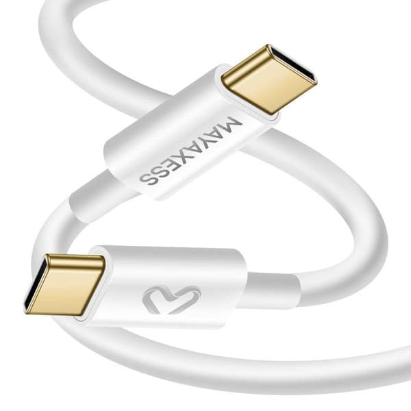 USB-C opladerkabel til Google Pixel 10 Pro 1m Mayaxess Hvid Vit