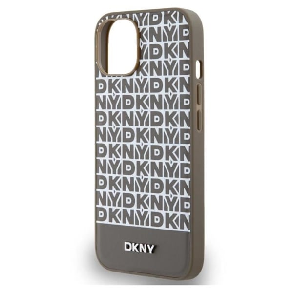 Skyddskåpa för iPhone 14 med MagSafe Nedre Band DKNY Brun kastanj
