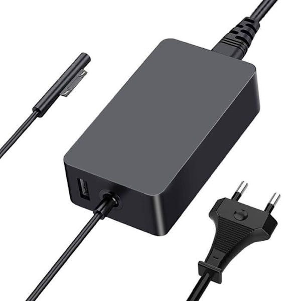 Netoplader til Microsoft Surface hurtigopladning 44W Sort Svart