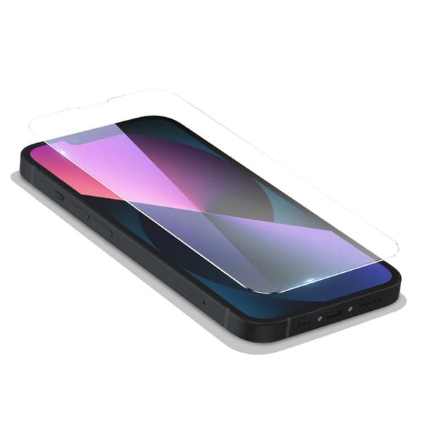 Härdat glas för iPhone 13 Hårdhet 9H Rep- och stötresistent Mayaxess Transparent Vit