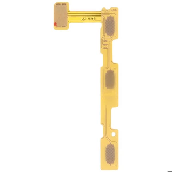Ström- och volymknapps tyg för Xiaomi Poco X7 Pro Gul Gul