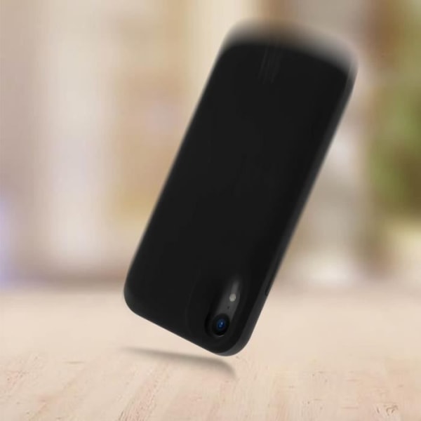 iPhone XR batterifodral Inbyggt 5000mAh batteri LED-indikator - svart