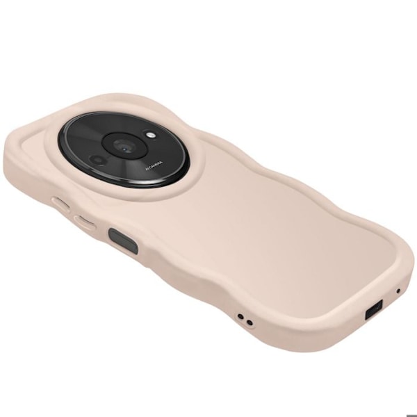 Coque til Xiaomi Redmi A3 Silikone Stødabsorberende serie Candy Beige Beige