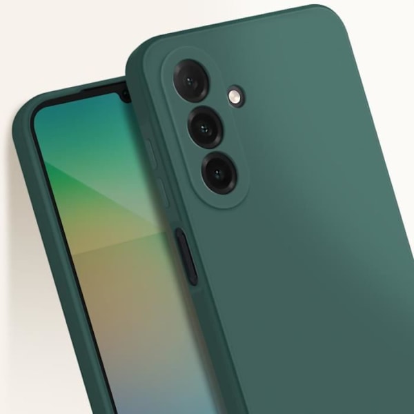Coque til Samsung Galaxy A26 Blødt Mat Silikone Mørkegrøn Grön