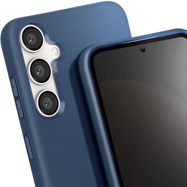 Fodral till Samsung Galaxy S23 FE - AVIZAR - Corda - Halvstyv sladd - Midnattsblå Blå