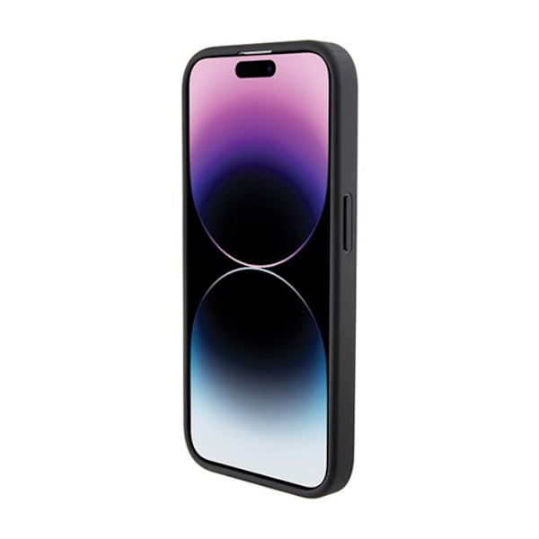 Telefonfodral - Karl Lagerfeld - iPhone 15 Pro Max - Kviltat - K-motiv - Stötskydd Svart