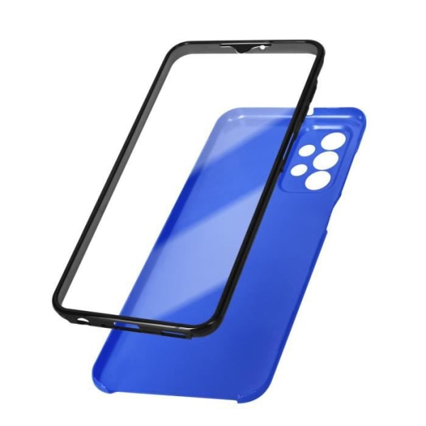 Full body cover til Samsung Galaxy A23 Hard Back og Soft Front blå