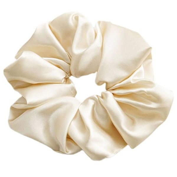 Chouchou Klassisk til Hår i Ensfarvet Minimalistisk Elfenben Beige Beige