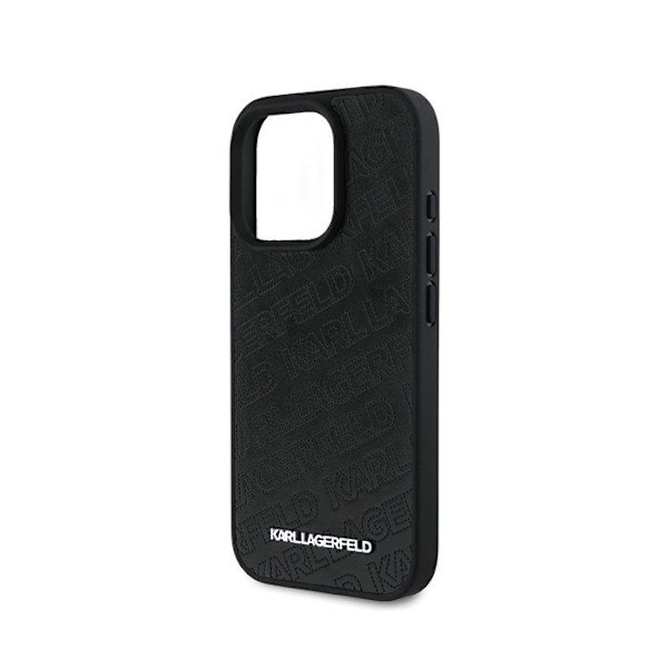 Coque quilted PU til iPhone 16 Pro Max med luksusdesign fra Karl Lagerfeld Sort Svart