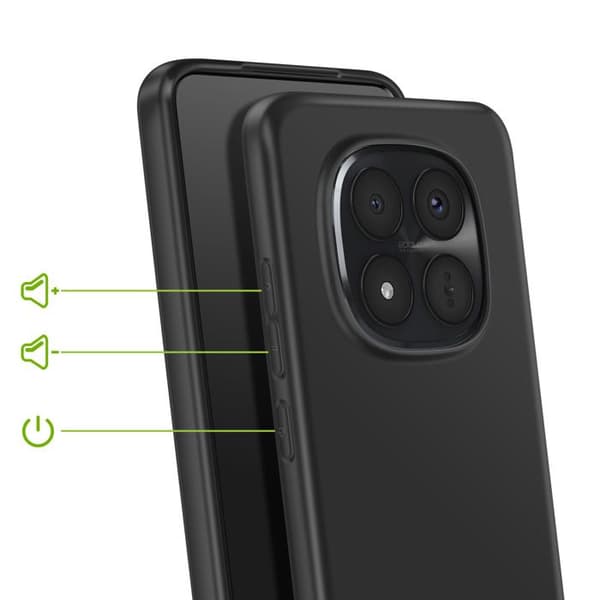 Silicone Cover til Redmi Note 15 Pro Plus 5G i Stødabsorberende Mayaxess Sort Svart
