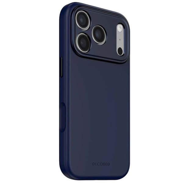 MagSafe-fodral - DEKODAD - iPhone 17 Pro - Antimikrobiell silikon - Stötskydd - Mjuk foder Blå