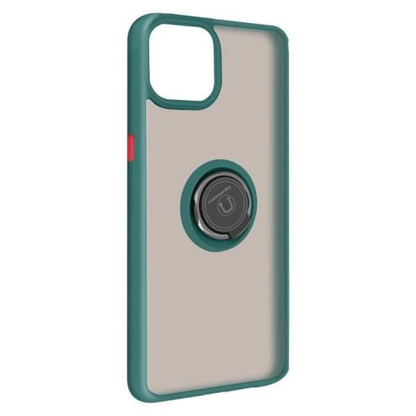 Skyddshölje - Apple - iPhone 13 Pro - Bi-material - Hållring - Grön Grön