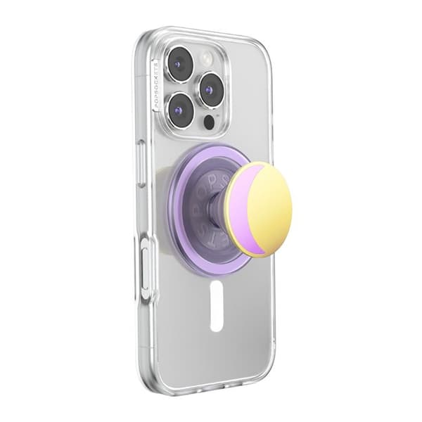 Support Smartphone PopGrip Premium Emalje Voks Fastgørelse Solid PopSockets Violet Violett
