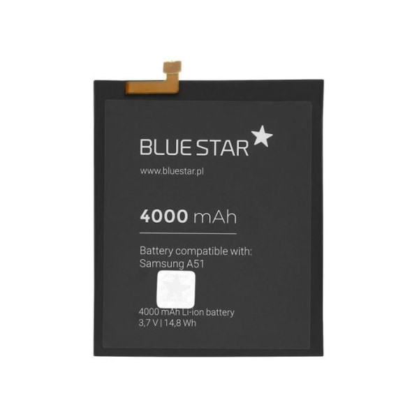 Ersättningsbatteri Samsung Galaxy A51 4000mAh Li-Ion Blå stjärna Svart