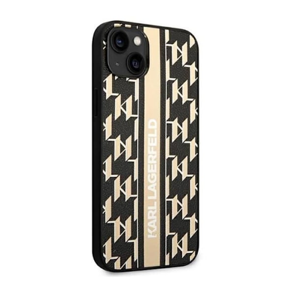 Karl Lagerfeld Monogram Stripe - Etui til iPhone 14 (brun) - 3666339084844