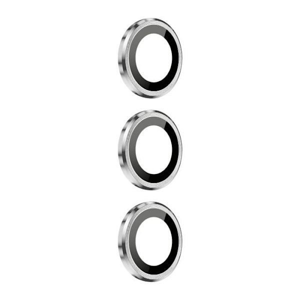 Kameraskydd - ENKAY - Samsung Galaxy S24 - 9H härdat glas - Paket med 3 - Silver Grå