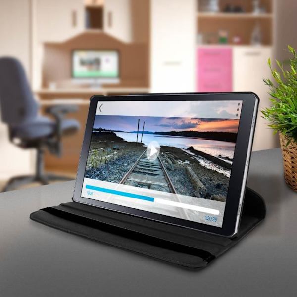 Tablet cover - Samsung - Galaxy Tab A 10.5 - Adjustable case - 360° stand - Black Svart