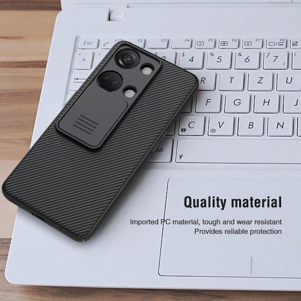 Coque til OnePlus Nord 3 med kameraskjold Model CamShield Nillkin Sort Svart