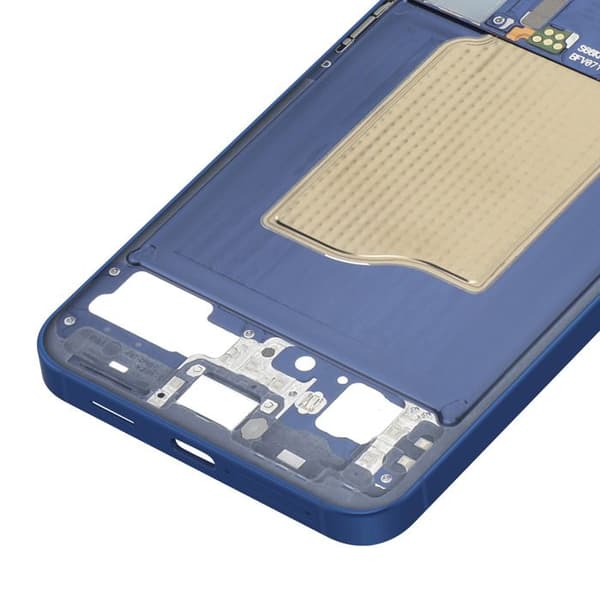 Central Chassis - SAMSUNG - Galaxy S25 - Original - Holdbar - Mørkeblå Blå