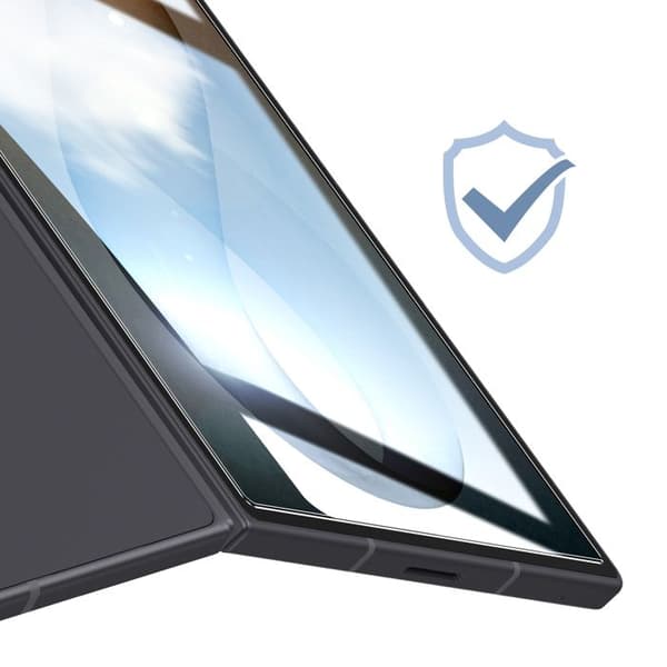 Extern Skärmskydd för Galaxy Z Fold 8 i Härdat Glas 9H Amorus Transparent Vit