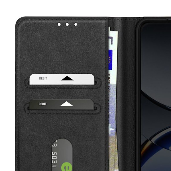 Etui til Oppo Find X8 Pro Klap Tegnebog og Videostøtte Sort Svart