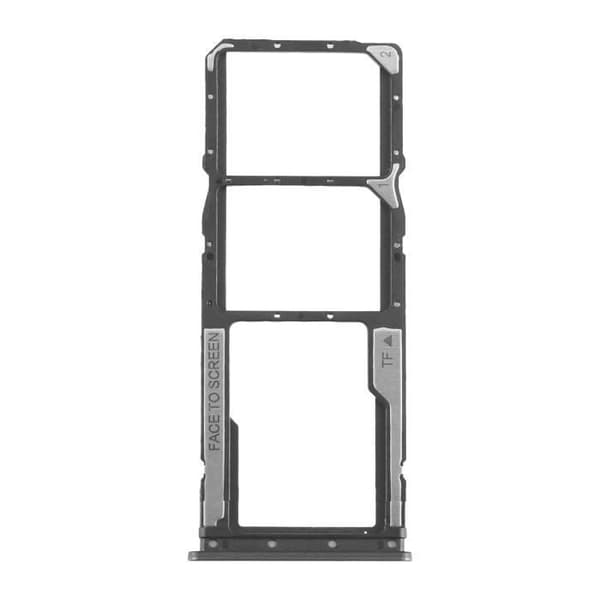 SIM-kortskuffe - Xiaomi - Redmi 12C - Dual Nano SIM - Micro-SD - Sort Svart