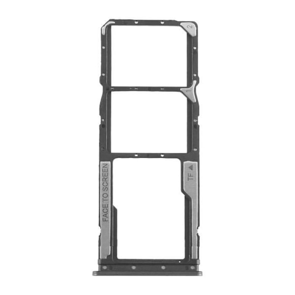 SIM-kortslot til Xiaomi Redmi 12C Dual Nano SIM og micro-SD Sort Svart