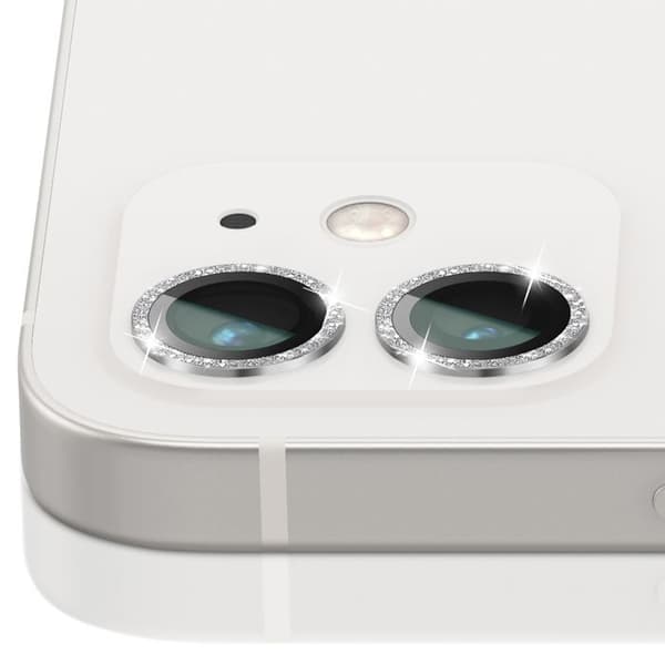 Skyddskamera för iPhone 12 i härdat glas och förstärkt aluminium Zanaé Silver Grå