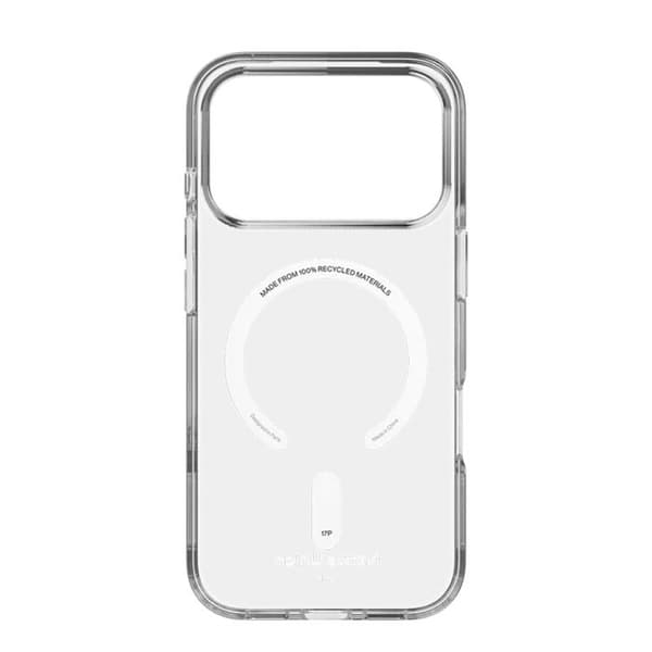 iPhone 17 Pro-fodral Kompatibel med MagSafe Modell ReClear Native Union Transparent Vit
