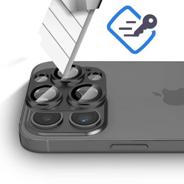 Filmbeskyttelse - AVIZAR - iPhone 14 Pro/Pro Max - Tempereret Glas - Ridseresistent - Stødabsorberende Svart