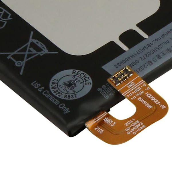 Erstatningsbatteri til Google Pixel 2 Li-Polymer 3,85V 2700mAh 10,39Wh