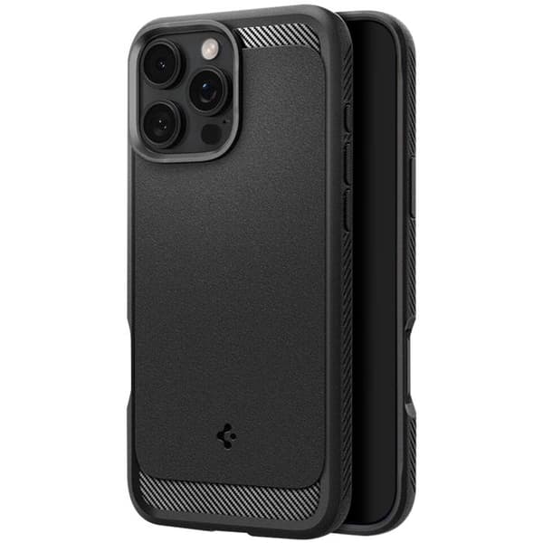 Coque MagSafe - Spigen - iPhone 16 Pro - Stötsäker - Förstärkta Hörn - Elegant Design Svart