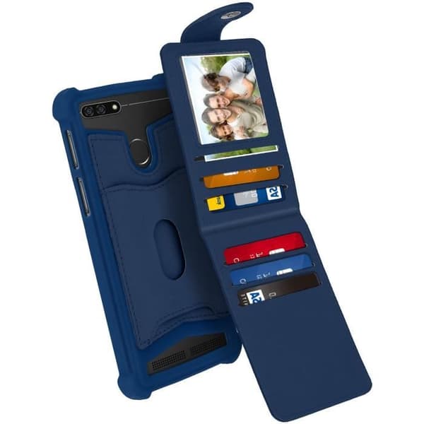 Smartphone-etuiet - Universel - Silikone - 4,7" til 5,0" - Mørkeblå - Blød Midnattsblå