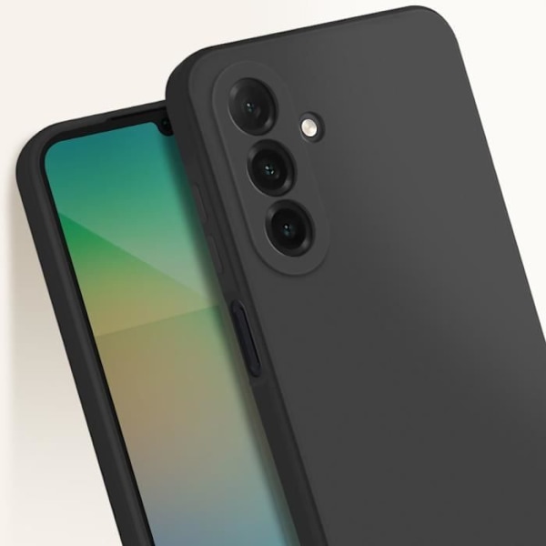 Silicone Skal för Samsung Galaxy A26 Matt Svart Svart