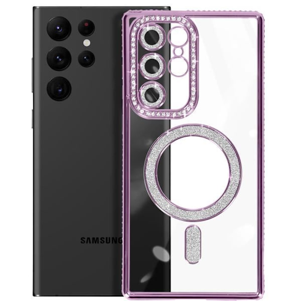 Coque - AVIZAR - Samsung Galaxy S22 Ultra - Rigide - Violet - Kompatibel med MagSafe Lila