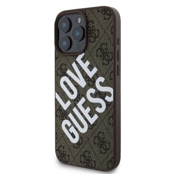 Coque beskyttelse til iPhone 16 Pro Max MagSafe Model 4G Guess Brun Brun