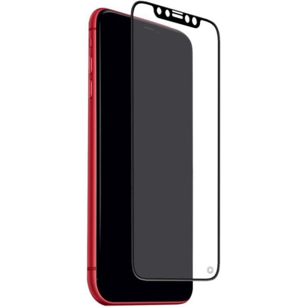 FORCE CASE Alkuperäinen 2.5D orgaaninen lasi näytönsuoja iPhone 11 Black Transparent