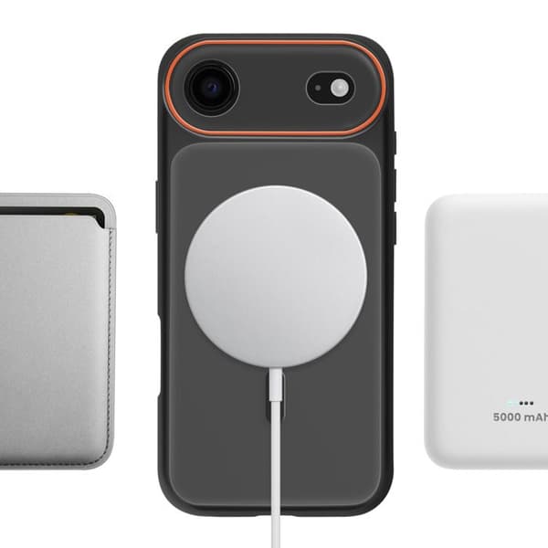 MagSafe-cover til iPhone iPhone Air Beskyttelse Bi-materiale Hård Bagside Sort Svart