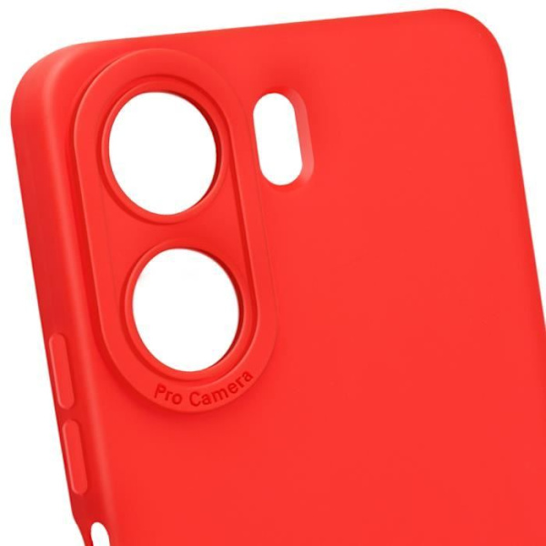 Smartphonefodral - AVIZAR - Xiaomi Redmi 13C - Förstärkt skydd - Röd - Mjuk yta Röd