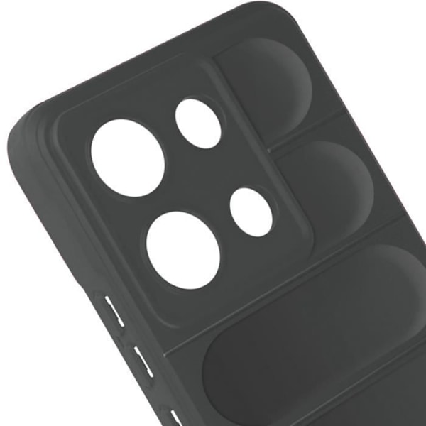 Fodral till Xiaomi Redmi Note 13 4G - AVIZAR - Halkskydd - Mörkgrå Grå