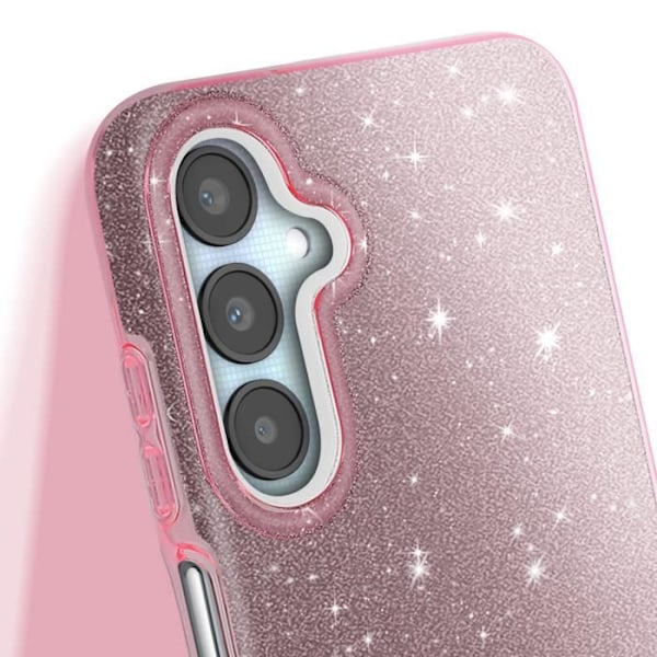 Glittrig Skal för Samsung Galaxy A25 Stötsäker Rosa Rosa