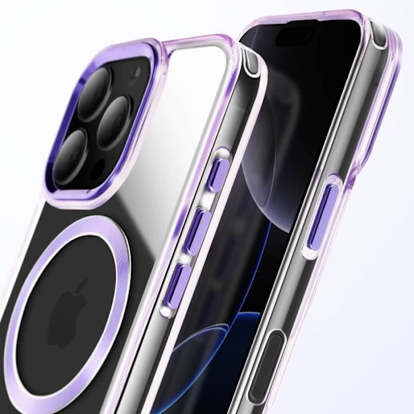 Coque MagSafe til iPhone 16 Pro Bag Crystal Farve Lilla Lila