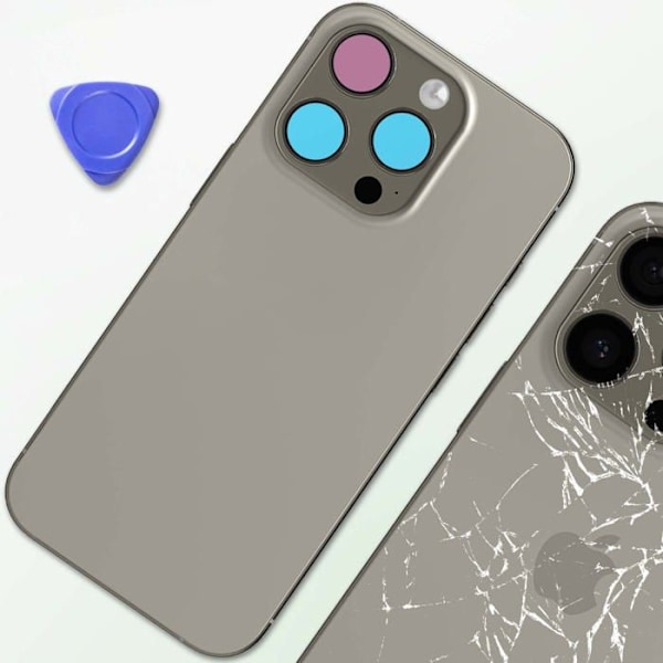 iPhone 16 Pro - Vaihtoa etupuolelle Harmaa taustalasi Grå