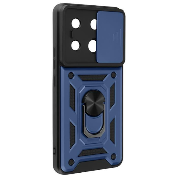 Hårdt cover - Mayaxess - Xiaomi Redmi Note 13 Pro 5G - Mørkeblå - MIL-STD-810G certificeret - Stødabsorberende Blå
