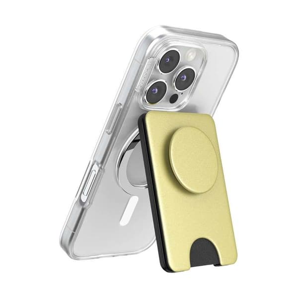 MagSafe støtte til smartphone PopWallet Premium PopSockets i guld Gul