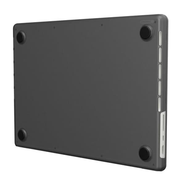 Stiftet etui til MacBook Air 16" - INCAS - Edge Stødabsorberende - Sort - Polycarbonat - Ridsefrit Svart