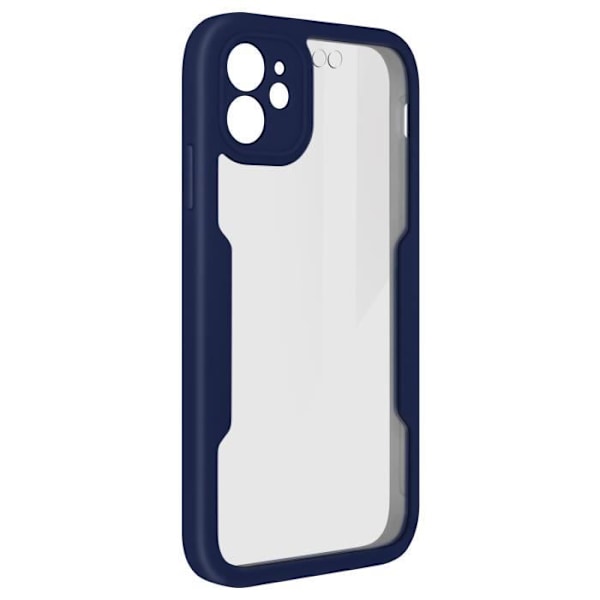 Koko kuori - AVIZAR - iPhone 12 - Plexiglas-takakansi - Vahvistetut kulmat - Syvänsininen Midnattsblå
