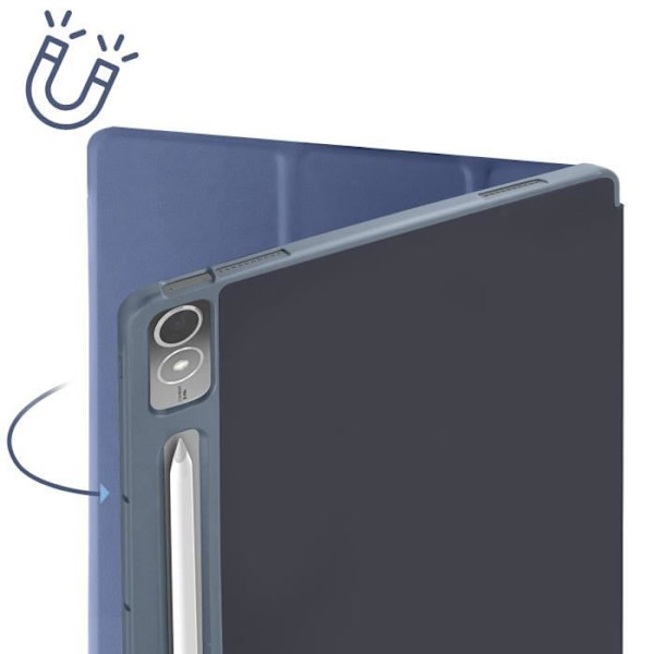 Fodral för Lenovo Tab P12 - AVIZAR - Trifold - Blå - Heltäckande skydd - Kompatibel med tangentbord Blå