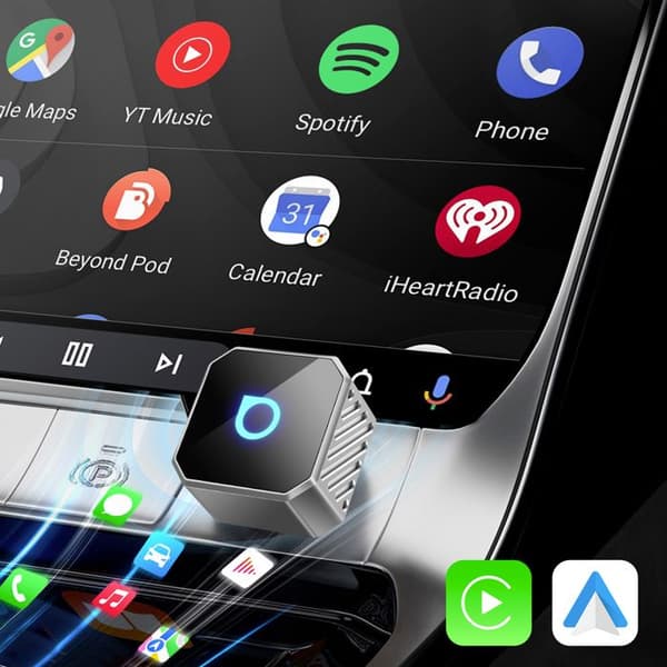 USB-adapter - AVIZAR - Ottocast Mini - USB / USB-C - Trådløs CarPlay & Android Auto - Bluetooth & Wi-Fi